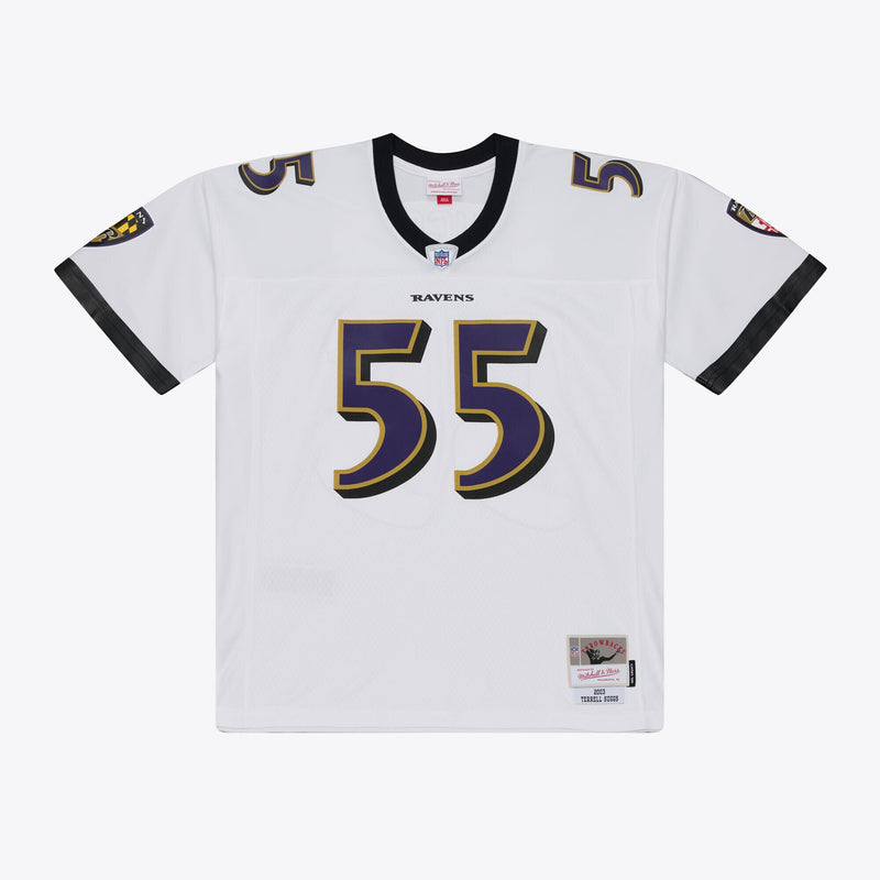 Terrell Suggs Baltimore Ravens Football Jersey, White Sportswear Jersey Shirt, Lightweight Breathable Athletic Jersey, Casual Gift for Men