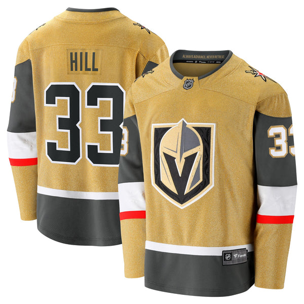 Vegas Golden Knights Adin Hill Gold Home Breakaway Jersey