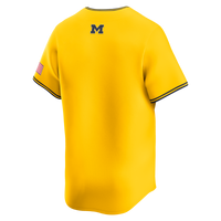 Maize Michigan Wolverines Baseball Jersey, Limited Sportswear Jersey Shirt, Lightweight Breathable Athletic Jersey, Casual Gift for Men