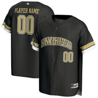 UCF Knights Baseball Jersey, Black Sportswear Jersey Shirt, Lightweight Breathable Athletic Jersey, Casual Gift for Men, Style 202415172