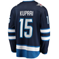 Rasmus Kupari Winnipeg Jets Hockey Jersey, Navy Breakaway Home Sportswear Jersey Shirt, Long Sleeve Hockey Sweater Jersey, Casual Gift for Men