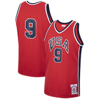 USA 1984 Michael Jordan USA Authentic Alternate Basketball Jersey, Sportswear Jersey Shirt, Sleeveless Athletic Tank Jersey, Casual Gift for Men