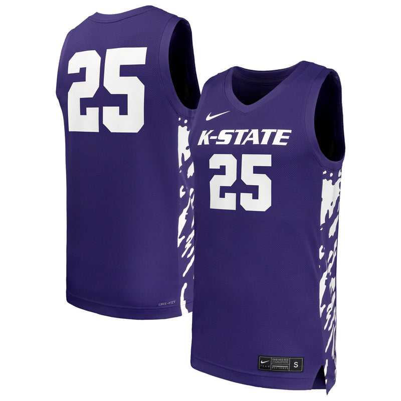 Kansas State Wildcats Basketball Jersey, Purple Sportswear Jersey Shirt, Sleeveless Athletic Tank Jersey, Casual Gift for Men, Style 202319057