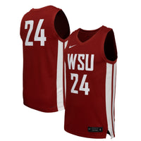 Washington State Cougars Basketball Jersey, Crimson Replica Sportswear Jersey Shirt, Sleeveless Athletic Tank Jersey, Casual Gift for Men