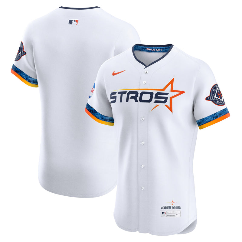 Houston Astros Baseball Jersey, White Elite Sportswear Jersey Shirt, Lightweight Breathable Athletic Jersey, Casual Gift for Men