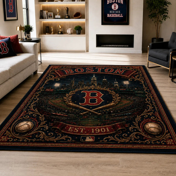 BOS Heritage Emblem - Vintage Ballpark Floor Composition - main