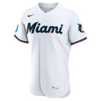 Miami Marlins Baseball Jersey, White Sportswear Jersey Shirt, Lightweight Breathable Athletic Jersey, Casual Gift for Men, Style 2001453414
