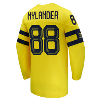 William Nylander Sweden Hockey Jersey, Yellow Replica Away Sportswear Jersey Shirt, Long Sleeve Hockey Sweater Jersey, Casual Gift for Men