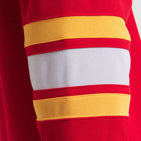 Calgary Flames Hockey Jersey, Red Premium Home Sportswear Jersey Shirt, Long Sleeve Hockey Sweater Jersey, Casual Gift for Men, Style 202015693