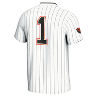 Oregon State Beavers Softball Jersey, White Fashion Sportswear Jersey Shirt, Lightweight Breathable Athletic Jersey, Casual Gift for Men