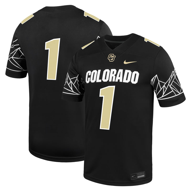 Colorado Buffaloes Football Jersey, Black Sportswear Jersey Shirt, Lightweight Breathable Athletic Jersey, Casual Gift for Men, Style 201905486