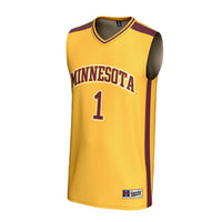 Minnesota Golden Gophers Basketball Jersey, Gold Sportswear Jersey Shirt, Sleeveless Athletic Tank Jersey, Casual Gift for Men, Style 202219738