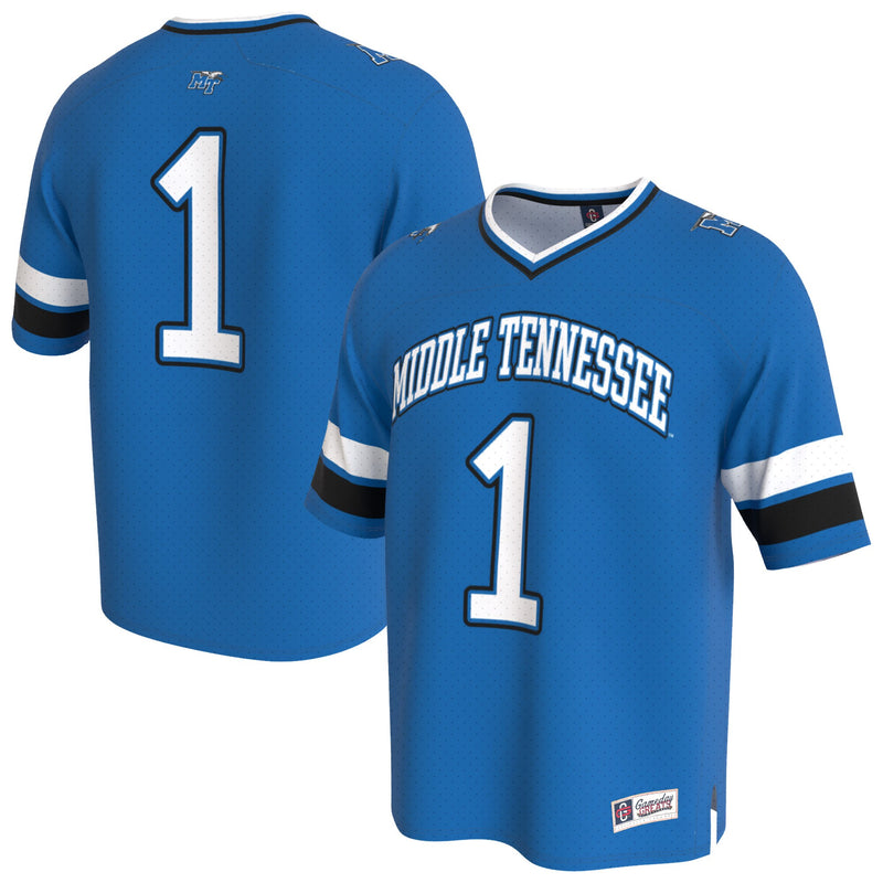 MTSU Blue Raiders Football Jersey, Royal Fashion Sportswear Jersey Shirt, Lightweight Breathable Athletic Jersey, Casual Gift for Men