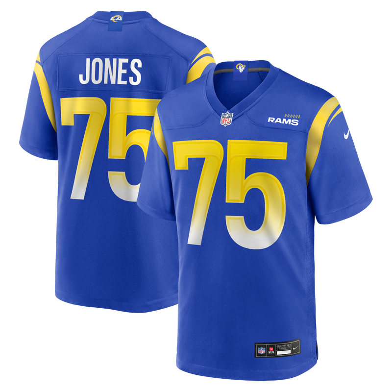 Deacon Jones Los Angeles Rams Football Jersey, Royal Game Sportswear Jersey Shirt, Lightweight Breathable Athletic Jersey, Casual Gift for Men