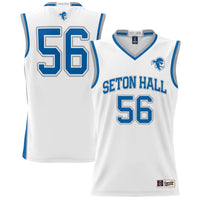 Seton Hall Pirates Basketball Jersey, White Lightweight Sportswear Jersey Shirt, Sleeveless Athletic Tank Jersey, Casual Gift for Men