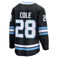 Ian Cole Utah Mammoth Hockey Jersey, Black Breakaway Home Sportswear Jersey Shirt, Long Sleeve Hockey Sweater Jersey, Casual Gift for Men