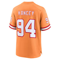Calijah Kancey Tampa Bay Buccaneers Football Jersey, Orange Sportswear Jersey Shirt, Lightweight Breathable Athletic Jersey, Casual Gift for Men