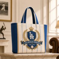 LAD Heritage Crest - Cream, Royal Blue and Gold Tote
