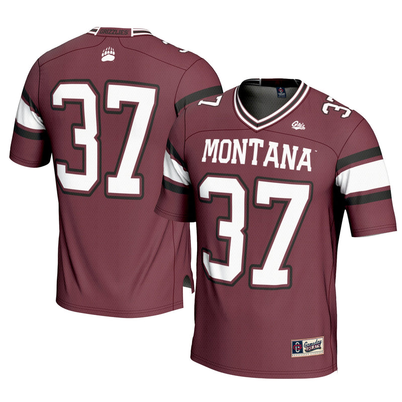 Montana Grizzlies Football Jersey, Maroon Sportswear Jersey Shirt, Lightweight Breathable Athletic Jersey, Casual Gift for Men, Style 200683257