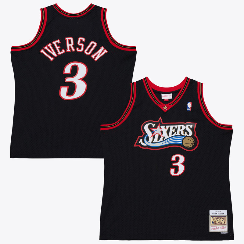 Philadelphia 76ers Basketball Jersey, Black Authentic Sportswear Jersey Shirt, Sleeveless Athletic Tank Jersey, Casual Gift for Men
