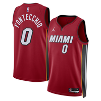 Simone Fontecchio Miami Heat Basketball Jersey, Red Swingman Sportswear Jersey Shirt, Sleeveless Athletic Tank Jersey, Casual Gift for Men