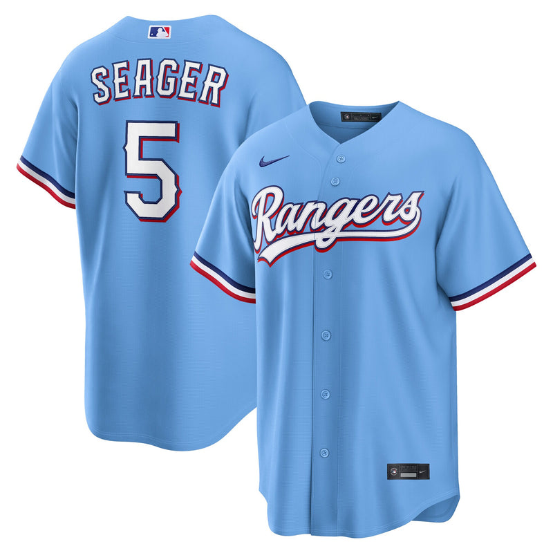 Corey Seager Texas Rangers Baseball Jersey, Blue Replica Sportswear Jersey Shirt, Lightweight Breathable Athletic Jersey, Casual Gift for Men