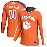 Clemson Tigers Volleyball Jersey, Orange Sportswear Jersey Shirt, Lightweight Breathable Athletic Jersey, Casual Gift for Men, Style 203494801