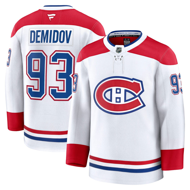Ivan Demidov Montreal Canadiens Hockey Jersey, White Premium Sportswear Jersey Shirt, Long Sleeve Hockey Sweater Jersey, Casual Gift for Men