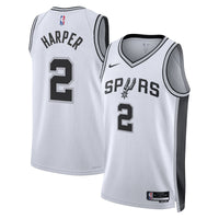 Dylan Harper San Antonio Spurs Basketball Jersey, White Swingman Sportswear Jersey Shirt, Sleeveless Athletic Tank Jersey, Casual Gift for Men