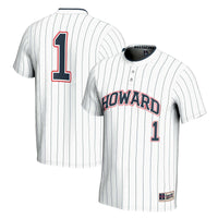 Howard Bison Softball Jersey, White Lightweight Sportswear Jersey Shirt, Lightweight Breathable Athletic Jersey, Casual Gift for Men
