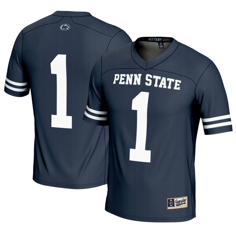 Penn State Nittany Lions Lacrosse Jersey, Navy Lightweight Sportswear Jersey Shirt, Lightweight Breathable Athletic Jersey, Casual Gift for Men
