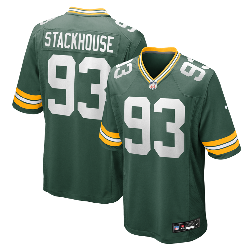 Nazir Stackhouse Green Bay Packers Football Jersey, Game Sportswear Jersey Shirt, Lightweight Breathable Athletic Jersey, Casual Gift for Men