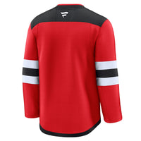 New Jersey Devils Hockey Jersey, Red Premium Sportswear Jersey Shirt, Long Sleeve Hockey Sweater Jersey, Casual Gift for Men, Style 202015711