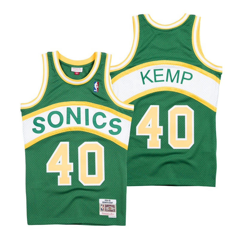Seattle Supersonics Shawn Kemp Hardwood Classics Basketball Jersey, Sportswear Jersey Shirt, Sleeveless Athletic Jersey, Casual Gift for Men