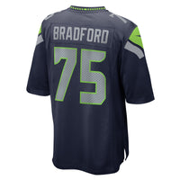 Anthony Bradford Seattle Seahawks Football Jersey, Navy Sportswear Jersey Shirt, Lightweight Breathable Athletic Jersey, Casual Gift for Men