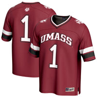 UMass Minutemen Football Jersey, Maroon Fashion Lightweight Sportswear Jersey Shirt, Lightweight Breathable Athletic Jersey, Casual Gift for Men