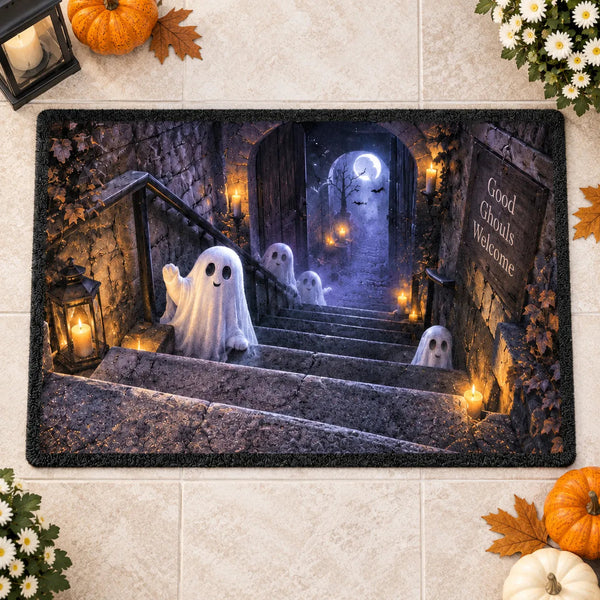 Good Ghouls Welcome - A Candlelit Doormat With Charm - main