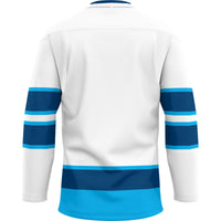 Mid Michigan College Hockey Jersey, White Sportswear Jersey Shirt, Long Sleeve Hockey Sweater Jersey, Casual Gift for Men, Style 200303545