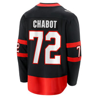 Thomas Chabot Ottawa Senators Hockey Jersey, Black Breakaway Sportswear Jersey Shirt, Long Sleeve Hockey Sweater Jersey, Casual Gift for Men