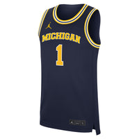 Michigan Wolverines Basketball Jersey, Navy Replica Sportswear Jersey Shirt, Sleeveless Athletic Tank Jersey, Casual Gift for Men