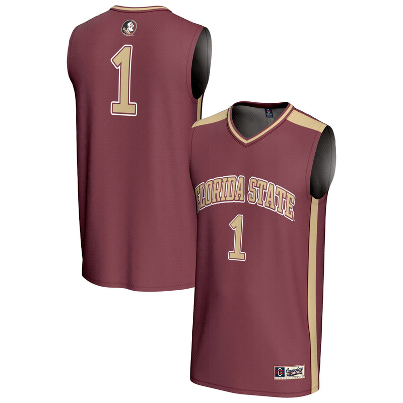 Florida State Seminoles Basketball Jersey, Garnet Sportswear Jersey Shirt, Sleeveless Athletic Tank Jersey, Casual Gift for Men, Style 202219760