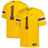 Minnesota Golden Gophers Football Jersey, Gold Game Sportswear Jersey Shirt, Lightweight Breathable Athletic Jersey, Casual Gift for Men