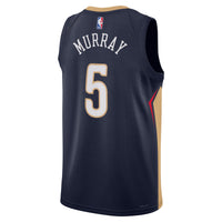 Dejounte Murray New Orleans Pelicans Basketball Jersey, Navy Sportswear Jersey Shirt, Sleeveless Athletic Tank Jersey, Casual Gift for Men