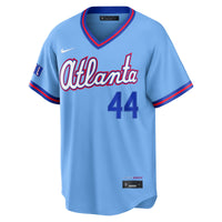 Hank Aaron Atlanta Braves Baseball Jersey, Blue Sportswear Jersey Shirt, Lightweight Breathable Athletic Jersey, Casual Gift for Men