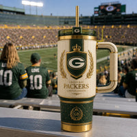 GB Heritage Crest - Cream and Forest Green Tumbler