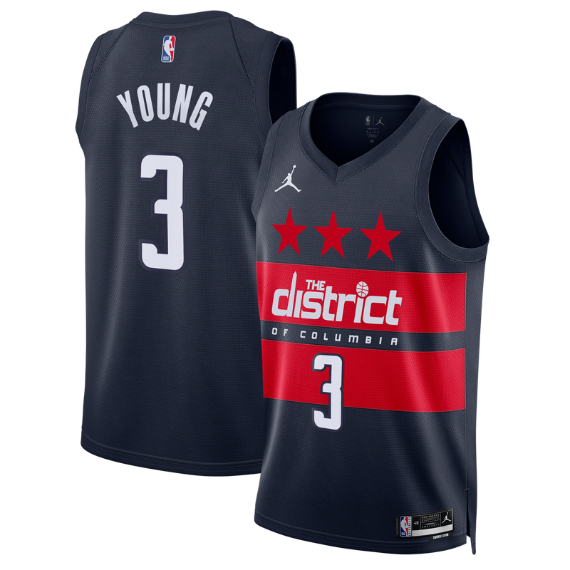 Trae Young Washington Wizards Basketball Jersey, Navy Swingman Sportswear Jersey Shirt, Sleeveless Athletic Tank Jersey, Casual Gift for Men