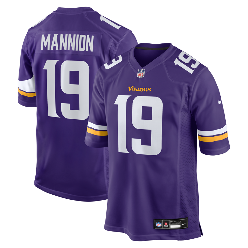 Sean Mannion Minnesota Vikings Football Jersey, Purple Game Sportswear Jersey Shirt, Lightweight Breathable Athletic Jersey, Casual Gift for Men