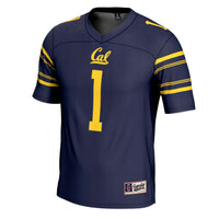Cal Bears Football Jersey, Navy Sportswear Jersey Shirt, Lightweight Breathable Athletic Jersey, Casual Gift for Men, Style 200425339