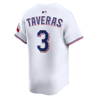 Leody Taveras Texas Rangers Baseball Jersey, White Limited Sportswear Jersey Shirt, Lightweight Breathable Athletic Jersey, Casual Gift for Men