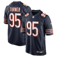 Shemar Turner Chicago Bears Football Jersey, Navy Game Sportswear Jersey Shirt, Lightweight Breathable Athletic Jersey, Casual Gift for Men